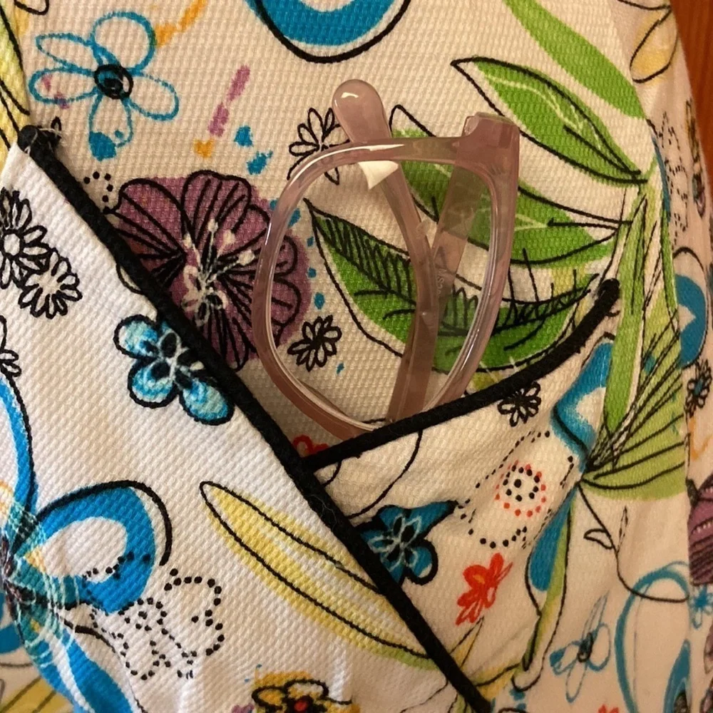 600 West Floral Capped Sleeve Slight Fit & Flare Flare/Summer Dress Casual Sz 8 - Picture 11 of 16